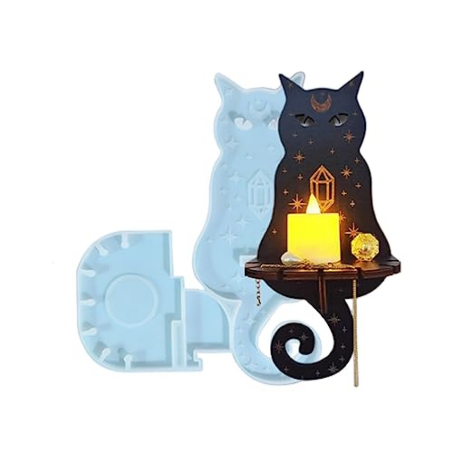 Candle Molds - Reçine Kalıpları Silikon, Duvara Monte Mumluk