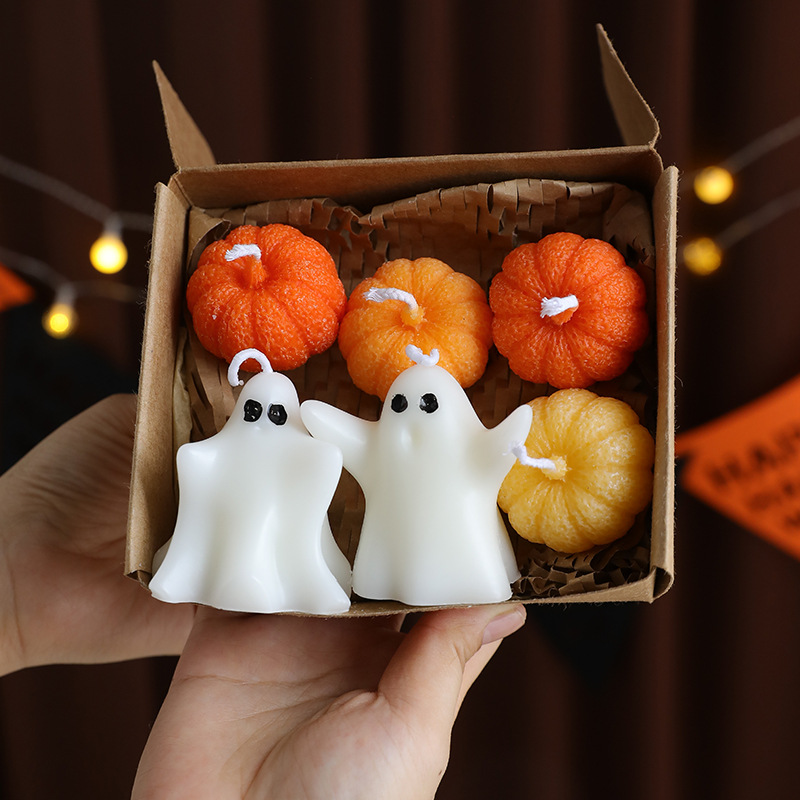 Candle Containers - Cadılar Bayramı Temalı Mum Hediye Kutusu,