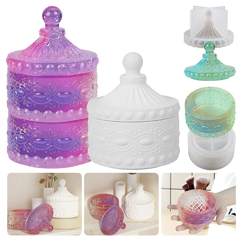 Candle Containers - 1 takım Çizgili Mum Kavanoz Silikon